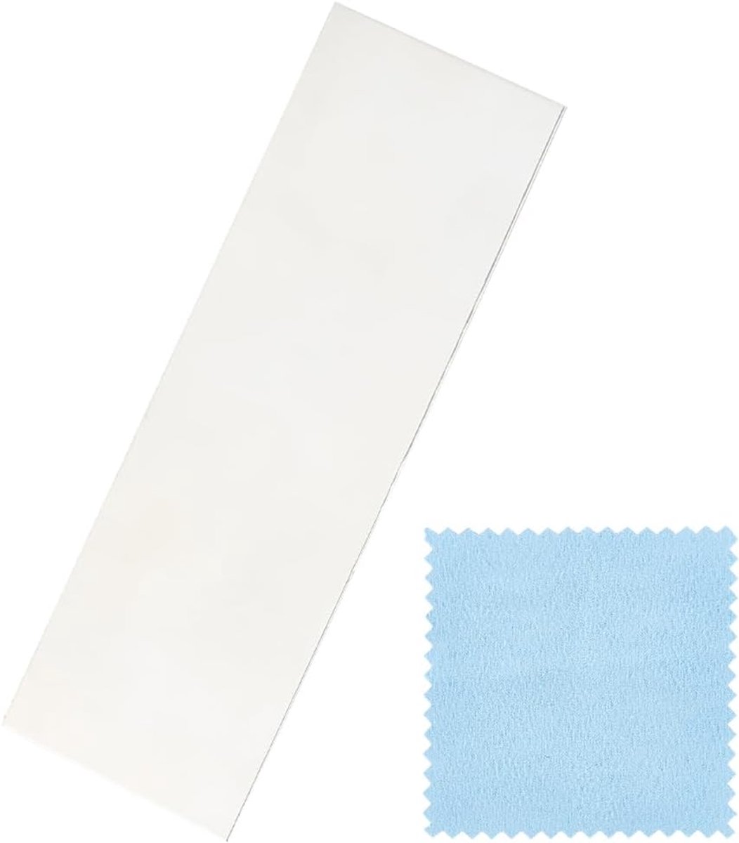 SnelShoppen - 7.5 x 2.5 cm 925 Sterling Zilver Folie Soft Zilver Lood Film voor DIY Sieraden Maken, Lassen, Stansen en Onbehandeld Zilver, 0.4 mm