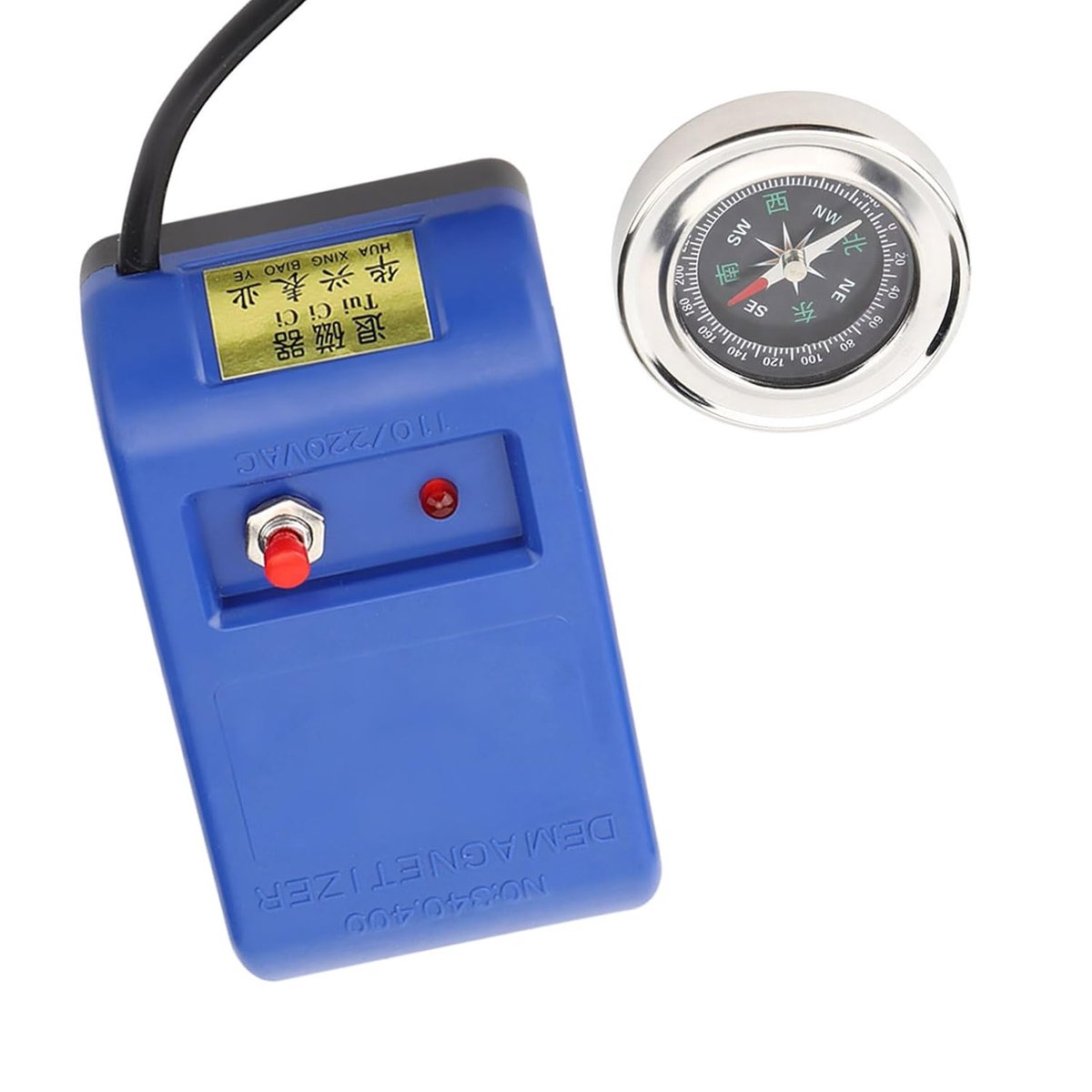 SnelShoppen - Horloge Reparatie Demagnetiseur Magnetiseur Gereedschap Compass Kit Horlogemaker Demagnetiseringsmachine (EU Stekker)
