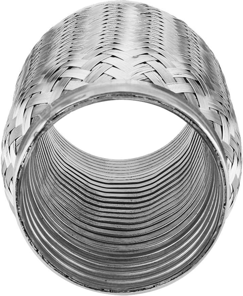 SnelShoppen - Flexibele RVS Buis 3 x 6 Inch - Corrugated Slang met 3 Stukken - Eenvoudig te Installeren Voor Tuin, Keuken, Auto en Meer