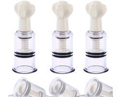 Quick Relief Tepel en Clitoris Stimulatie - Set van 3 Tepelzuigers - Clitoris Zuiger - Clitorispompen - Sex Toys voor Vrouwen - Seksspeeltjes - Clitoris Stimulator - 3 stuks - Transparant
