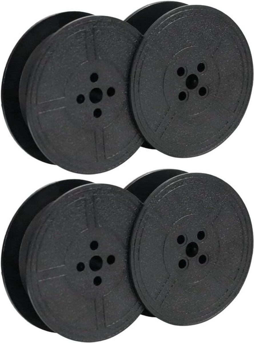 Set van 2 Duurzame Nylon Typewriter Tape voor Duidelijke Afdrukken, Compatibel met DIN 2103 en 32755 GR1, Perfect voor Typemachines