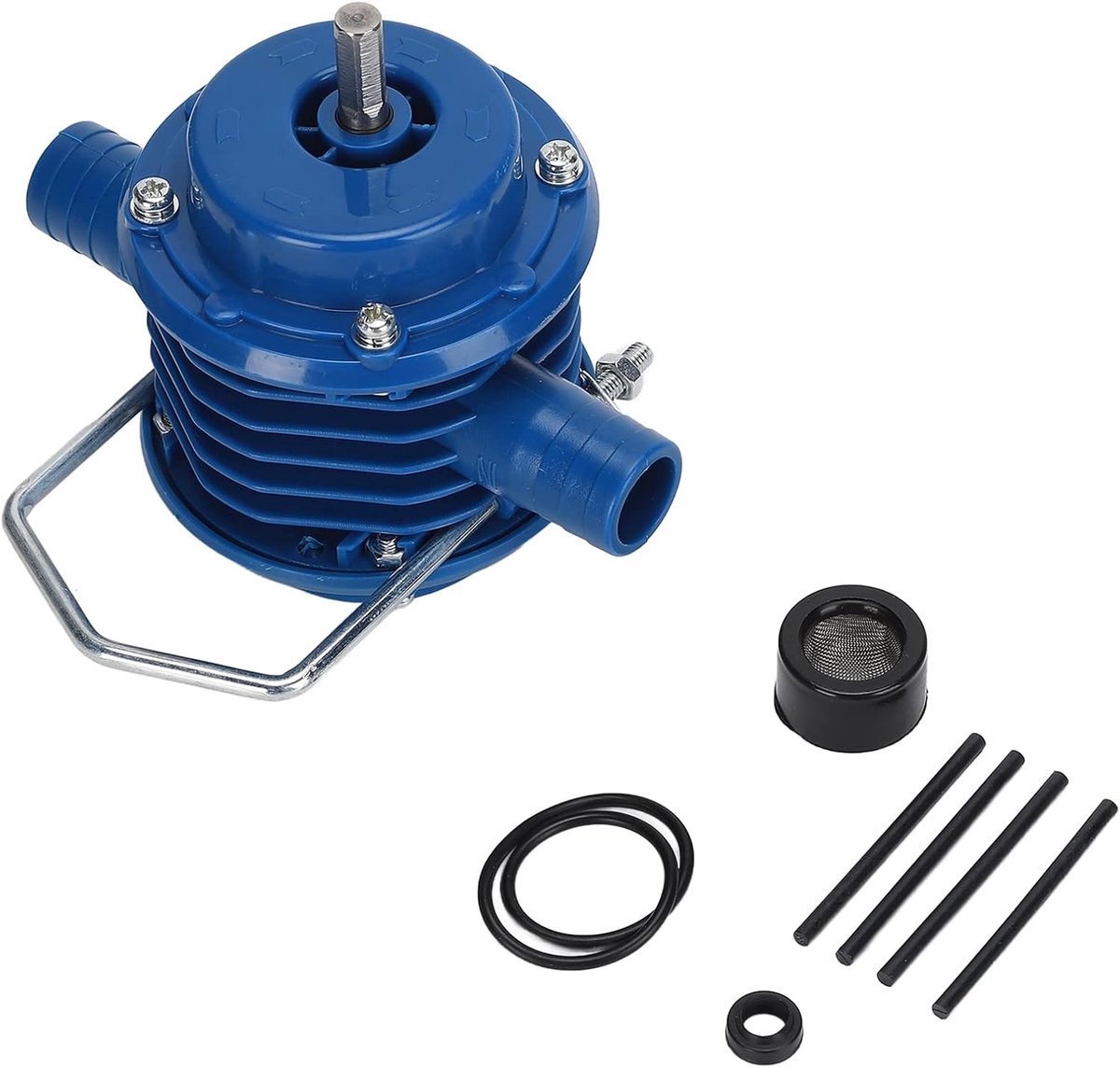 SnelShoppen - Mini Boorpomp met Zelfaanzuiging, Veiligheidsbescherming, Geschikt voor Elektrische Boormachines Boven 350W, Handig voor Tuin, Camping e
