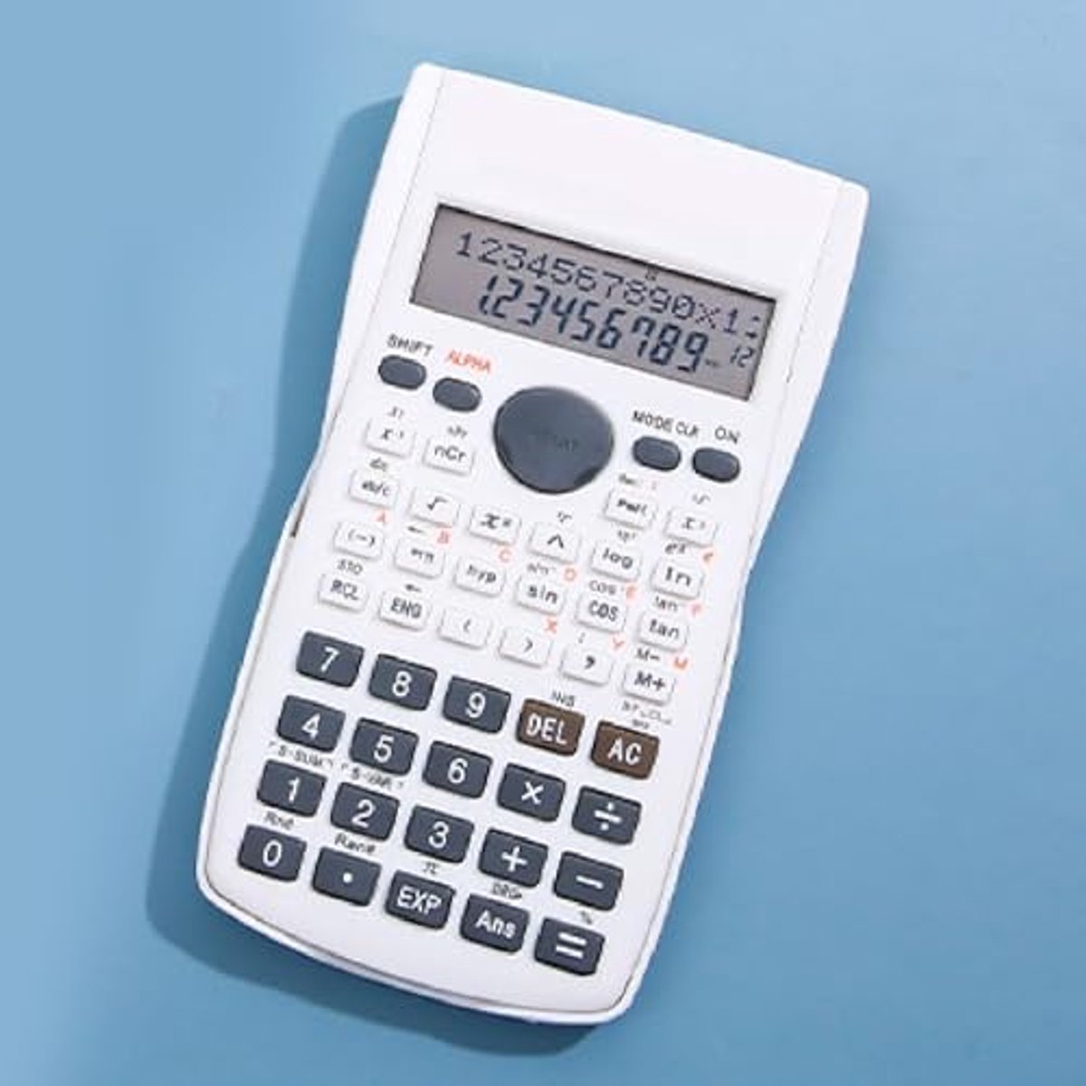 SnelShoppen - Wetenschappelijke Rekenkunde Calculator met Multifunctioneel Ontwerp, 240 Functies, 12-Bit Scherm, Inclusief Hardcase, Ideaal voor Stude