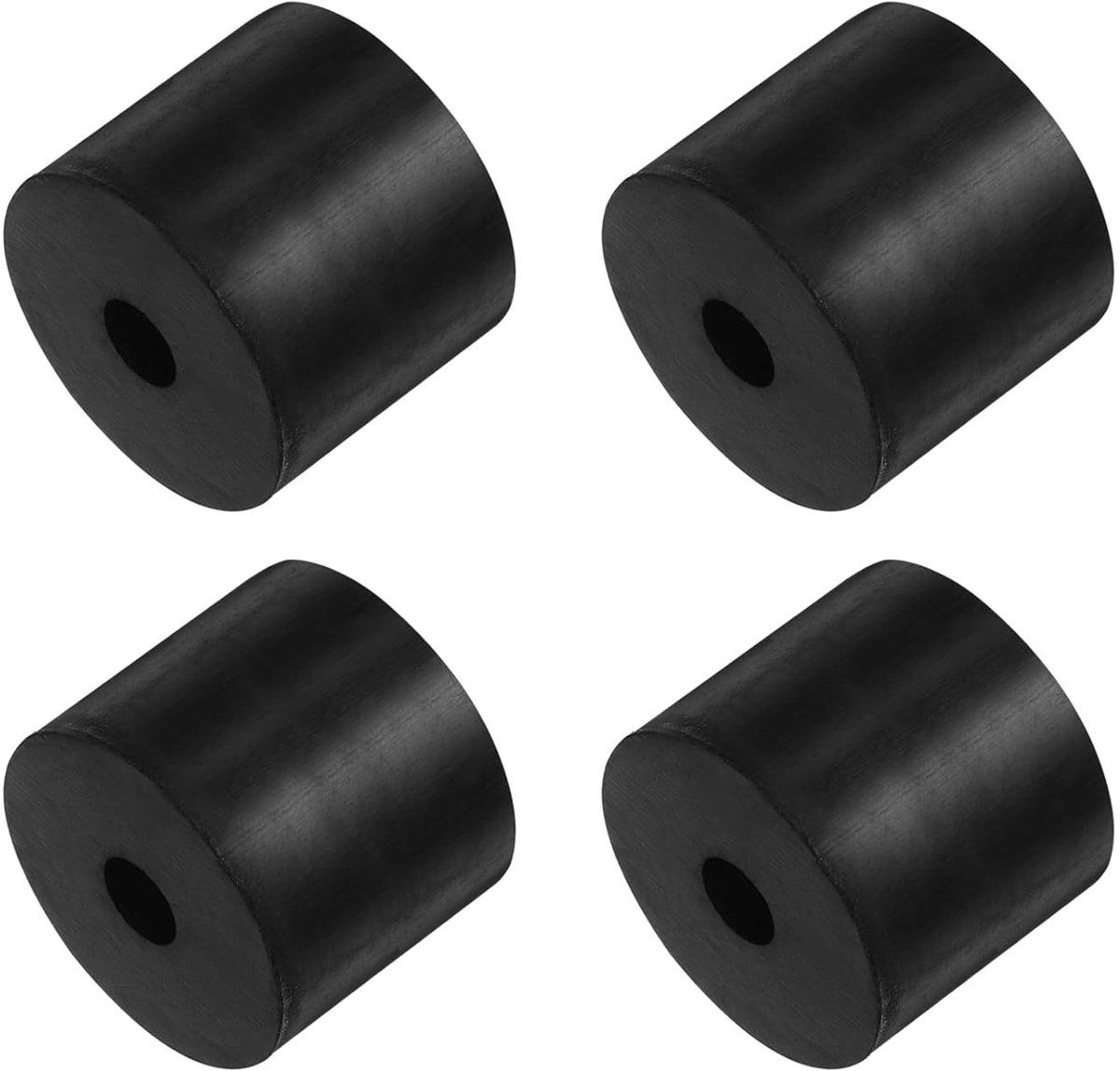 SnelShoppen - 4 x Vibration Insulation Pads Rubber 40 mm - Geluidsisolatie, Trillingsdempers voor Auto, Boot, Huis - Neopreen - Zwart