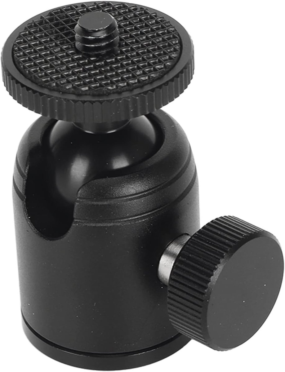 SnelShoppen - Tripod Balhoofd 360° Rotatable Panoramisch Ball Head Statief Mount met 1/4 Inch Flits Shoe, Geschikt voor DSLR Camera en Camcorder, Maxi