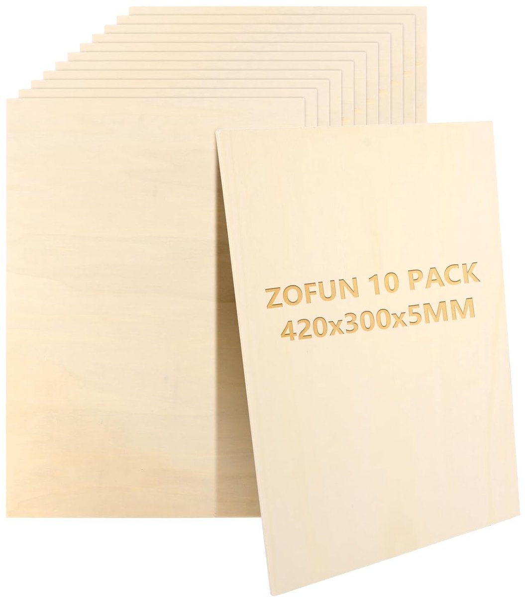 A3 Plywood Panels 5 mm - Populierenhout - Duurzaam en Sterk - Ideaal voor DIY en Modelbouw - ShopVlot