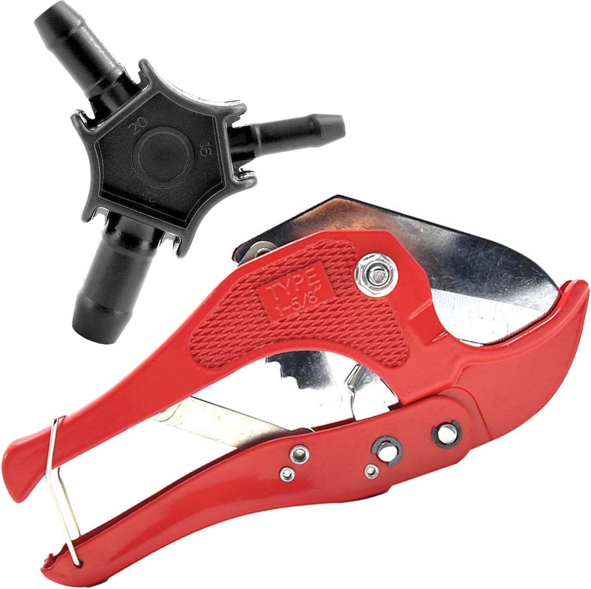 SnelShoppen - Premium Gereedschapset voor Composite Buizen, Buis Snijder voor PVC Kunststof & Multilayer Composite Buizen tot 42 mm + Kalibreerder 16