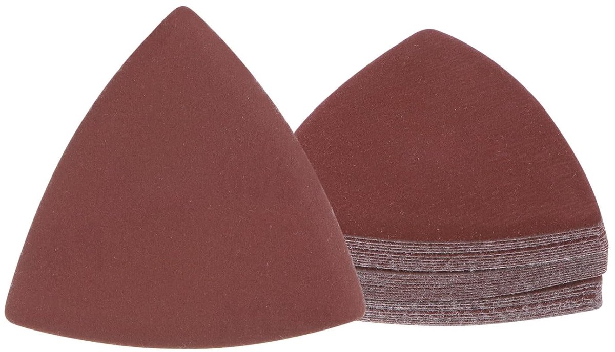 SnelShoppen - 30 Stuks Driehoekige Schuurpapier 800 Korrel voor Hout, Meubels, Glas - 80 mm Aluminium Oxide voor Precisie Schuren in Smalle Hoeken