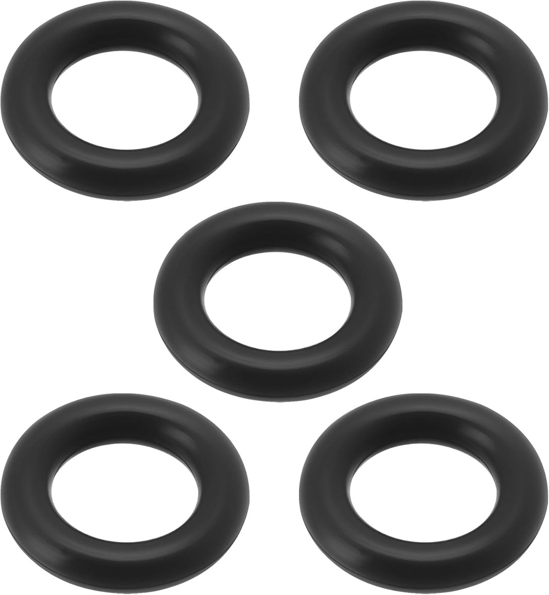 SnelShoppen - 5 stuks Motorolie Filter Dekking Pakking O Ring Vervangingsonderdeel 11427549573 11421744001 Geschikt voor BMW Zwart 12x7mm