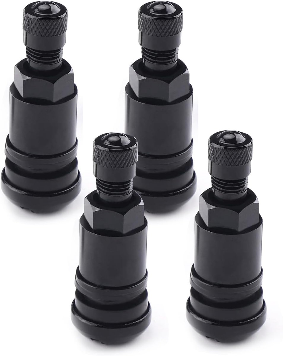 4 Pack Metal Tire Valve Aluminum Universal Valves Vacuum Tire Valve Made of Aluminum Alloy 11.3mm Flat Car Tire Valve - ShopVlot