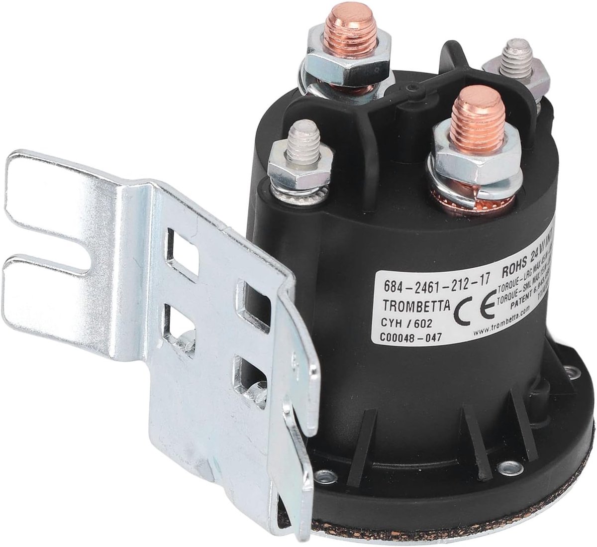 SnelShoppen - DC Schakelaar voor Oliepomp - Metaallegering en ABS, Stabiliteit, Eenvoudige Montage, Vervanging voor TROMBETTA Heftruck DC24V - OE Numm