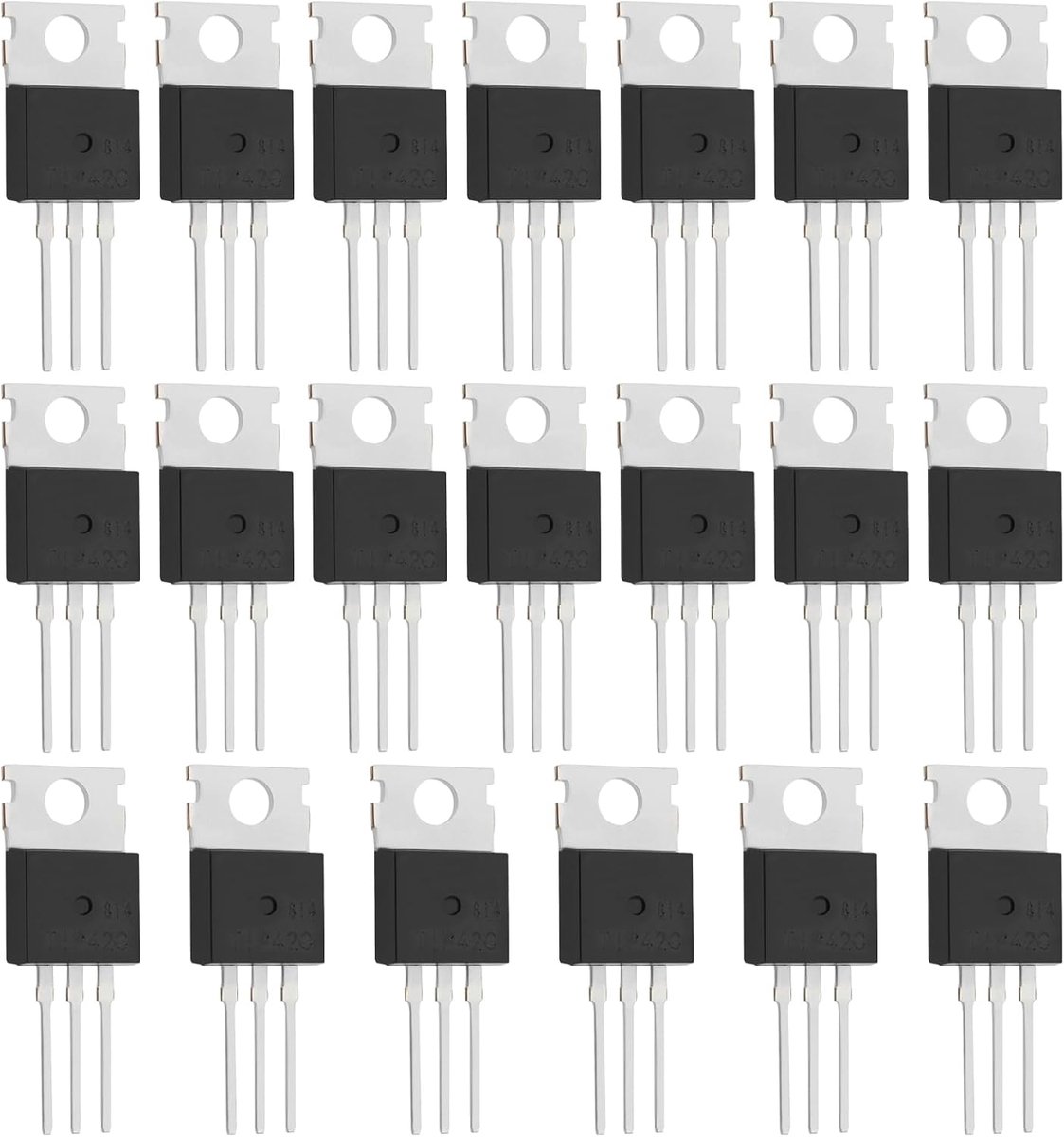 SnelShoppen - 20 Stuks TIP42C PNP Transistor Schakelversterker TO-220 Laag Vermogen Transistor voor Elektronische DIY Projecten, Zonnepanelen, Opladin