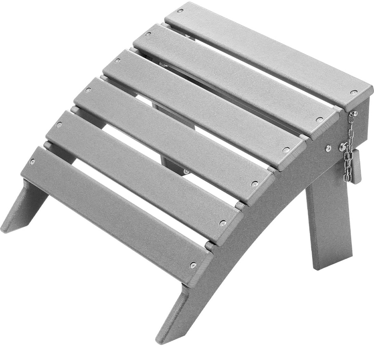 SnelShoppen - VEVOR Adirondack Ottoman, Opvouwbare Voetsteun van HDPE, Weerbestendig en Duurzaam, 16,9 x 18,9 x 13 Inch, Perfect voor Tuin, Terras, Zw