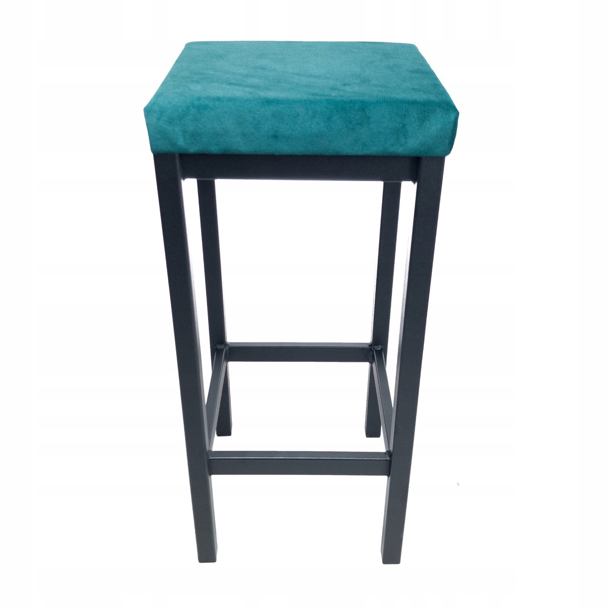 Groene Hoker Barstoel - Stijlvol en Comfortabel Fluweel Zitting