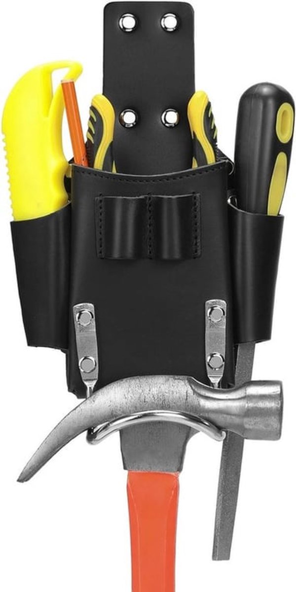 Leren Gereedschapsriem met Hamerhouder voor Timmerlieden, Tuinmannen en Bouwers - Duurzame Tool Bag voor Professioneel Gebruik en Klusprojecten