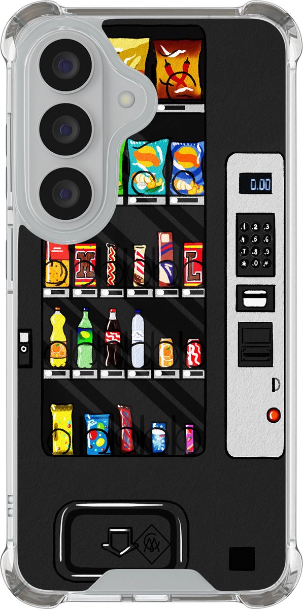 Casimoda® hoesje - Geschikt voor Samsung Galaxy S26 Plus - Snoepautomaat - Shockproof case - Extra sterk - TPU/polycarbonaat - Zwart, Transparant