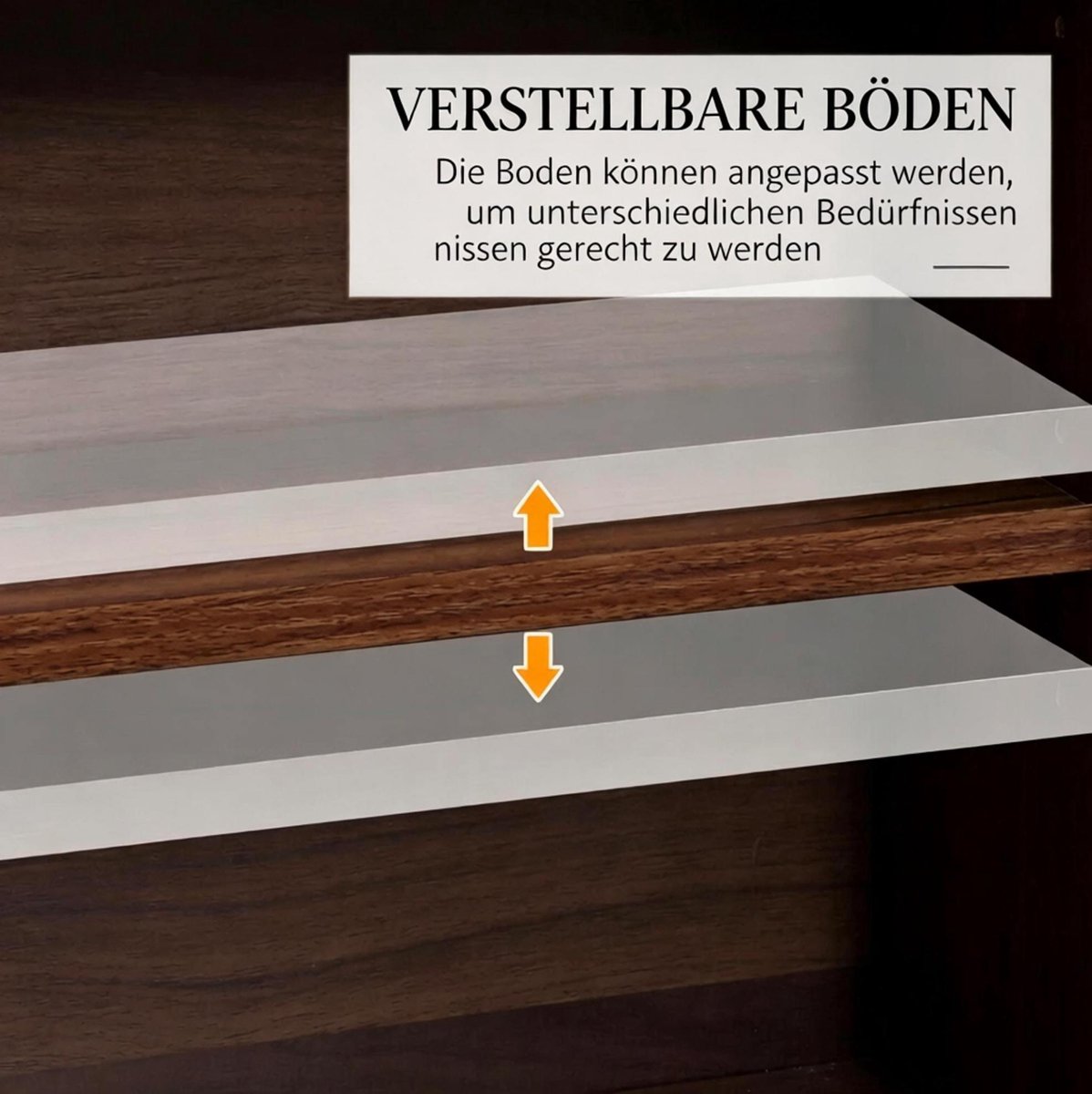 OKWISH Boekenkast – Verstelbare Planken – 102 x 23,5 x 195 cm – MDF – Bruin – Open Opbergkast Voor Boeken, Cd’s En Decoratie