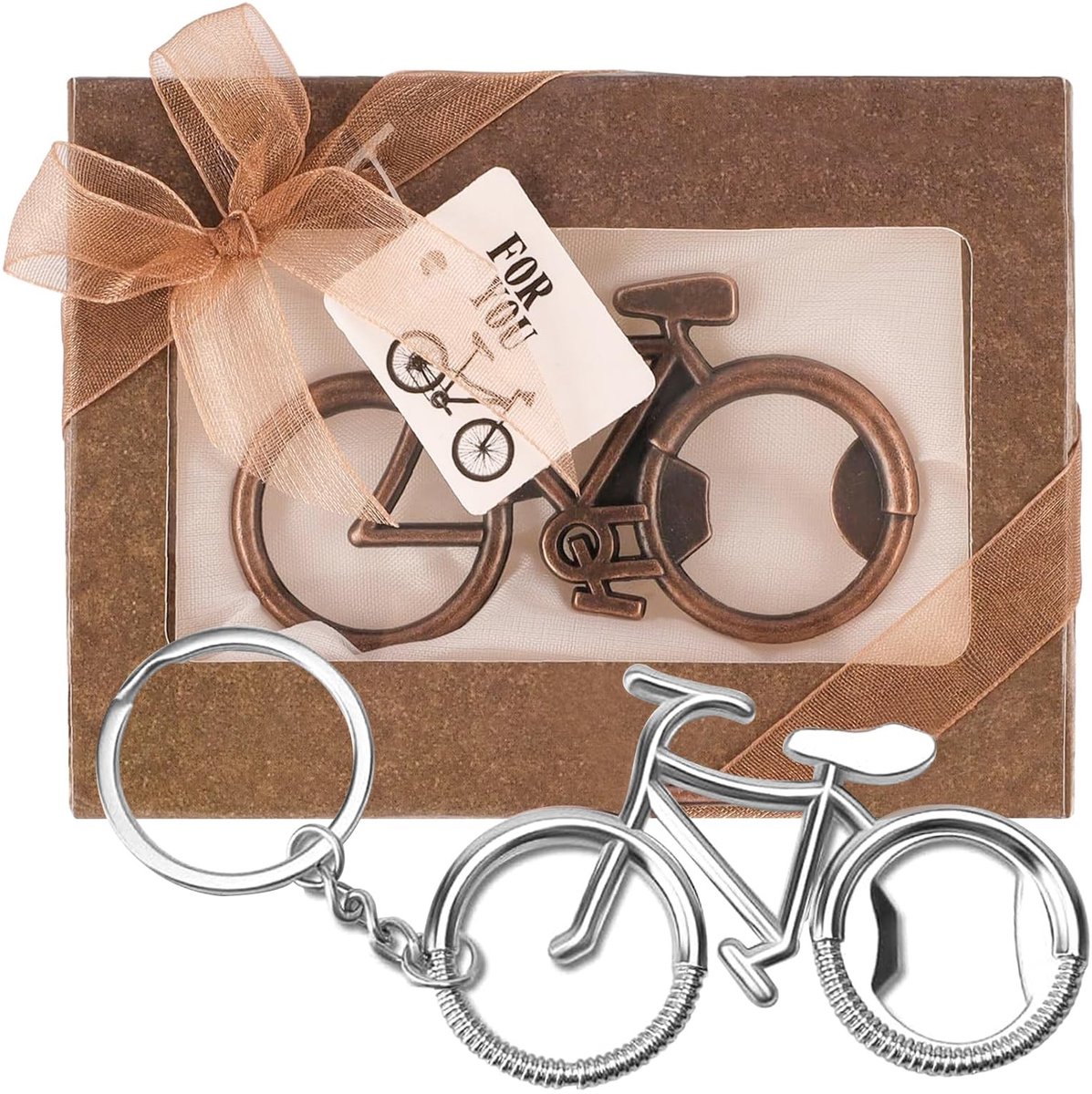 Solidchoice - Vintage Flesopener in Fietsdesign, 2 Stuks