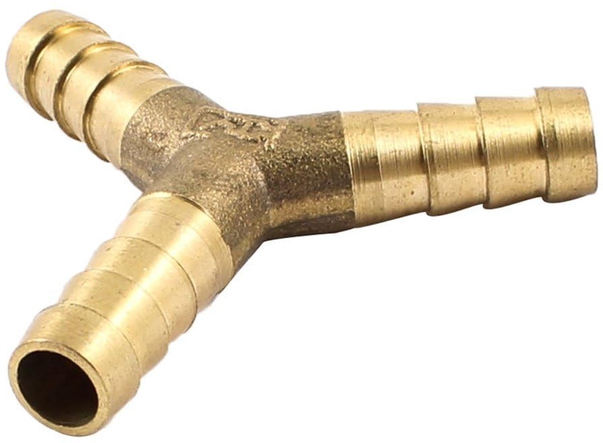 Solidchoice - 8mm Messing Y-Vormige Splitter Aansluiting voor Tuin en Brandstof