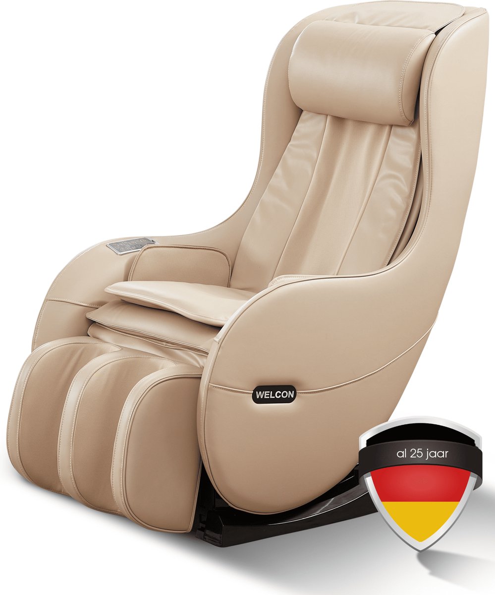 WELCON Easyrelaxx elektrische 3D massagestoel – Zero Gravity – Shiatsu – warmtefunctie – beige
