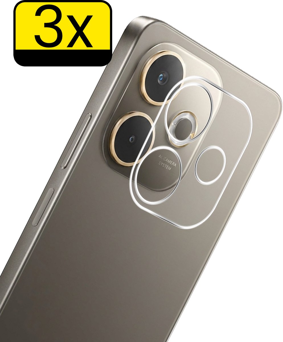 Camera Lens Protector - Geschikt voor OPPO A5 Pro - 3 Stuks - Camera Screenprotector - Beschermglas - Gehard Glas - Tempered Glass - Screen Protector