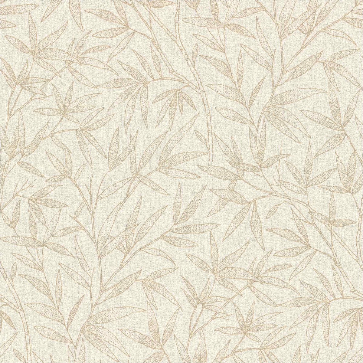 Vliesbehang 554809 bamboetakken botanisch beige Liverna Rasch