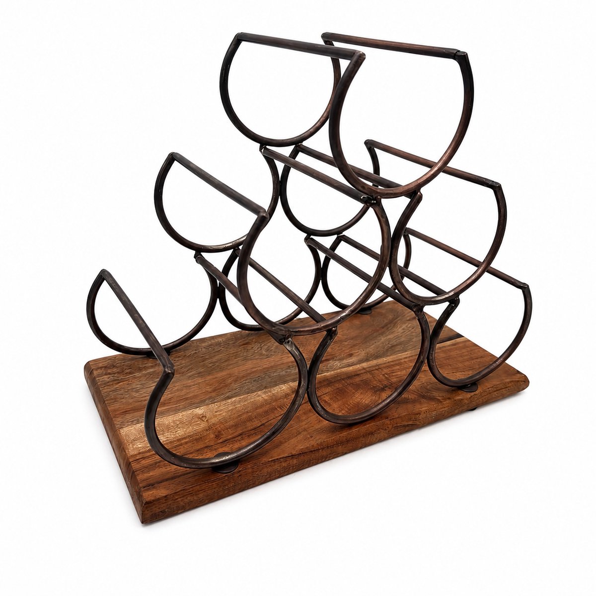 SENSE Wijnrek Hoefijzer Design Antiek Bruin