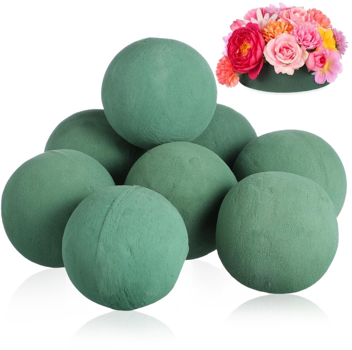 Solidchoice - Ronde Schuimballen voor Bloemstukken, 8 Stuks