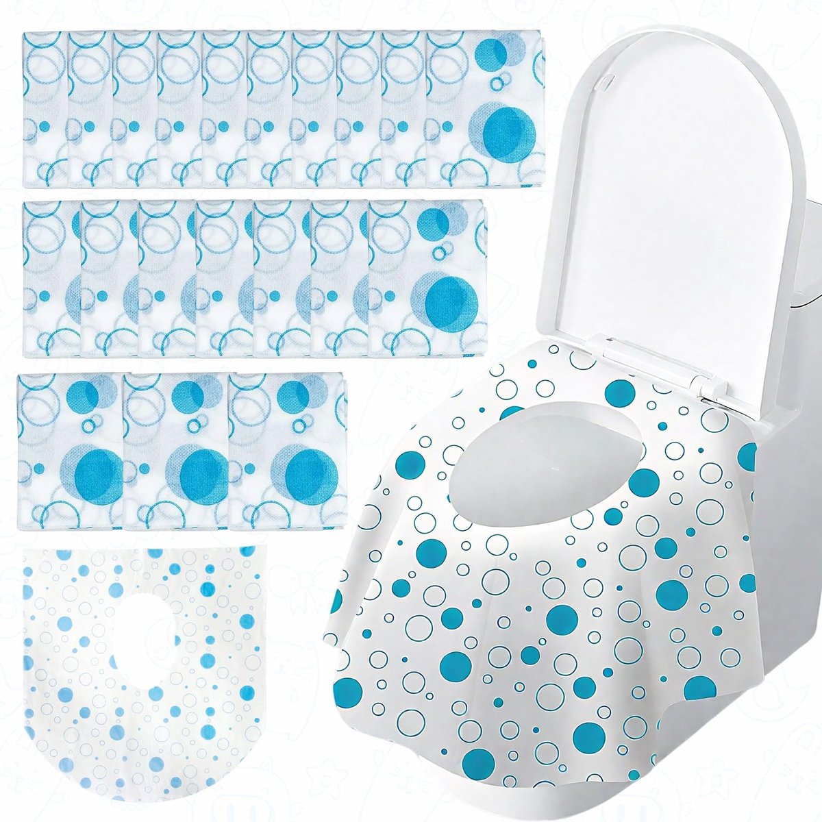 Solidchoice - 20 Stuks Hygiënisch Toiletzitting Papier voor Kinderen
