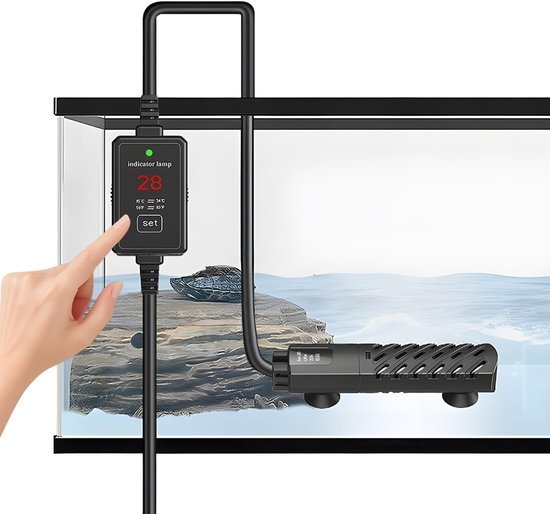 Solidchoice - Aquarium Heater 50W - Verwarmingsstaaf met Thermostaat en Oververhittingsbeveiliging