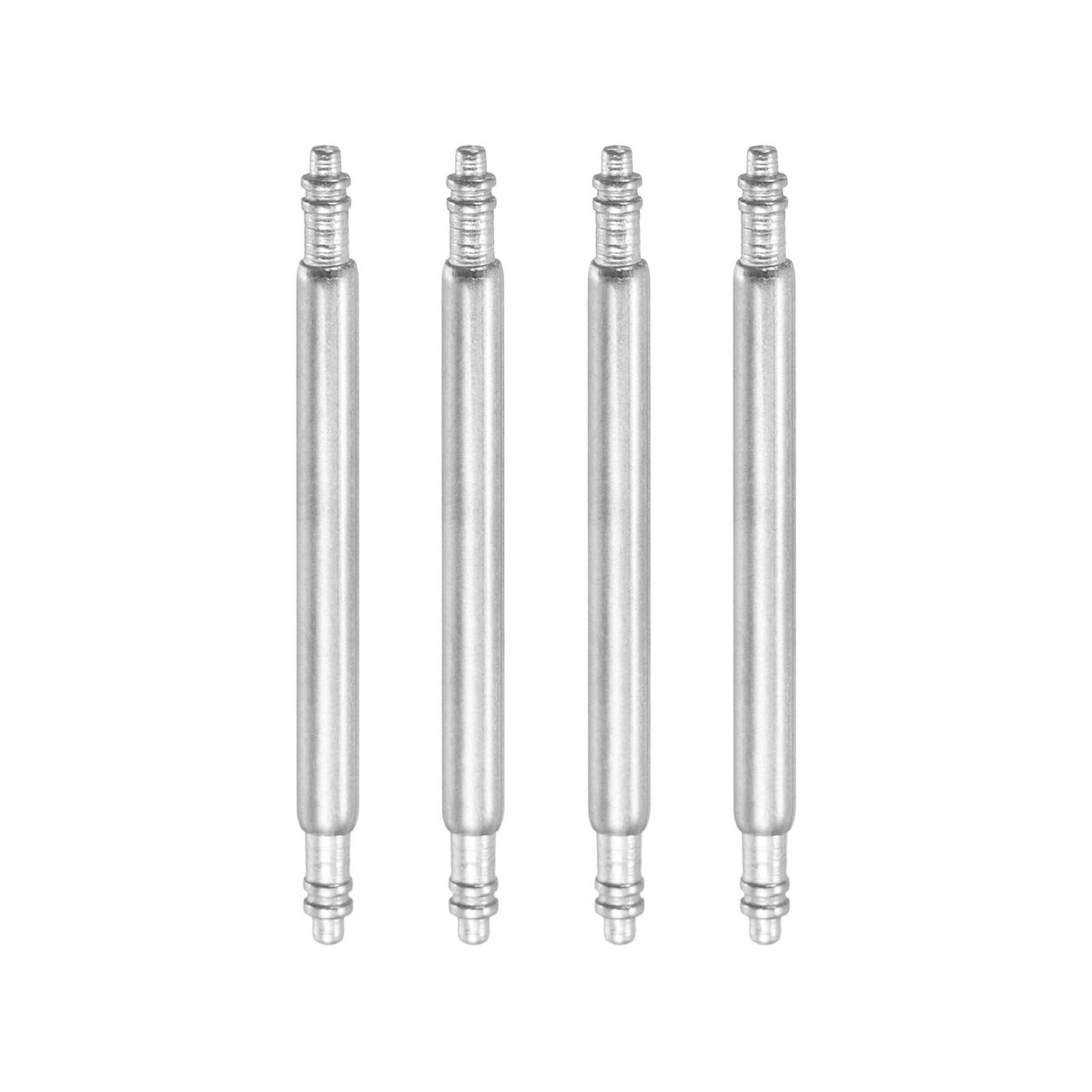 Solidchoice - 4 Stuks 23mm Veerschachten voor Horlogebandje - Roestvrij Staal