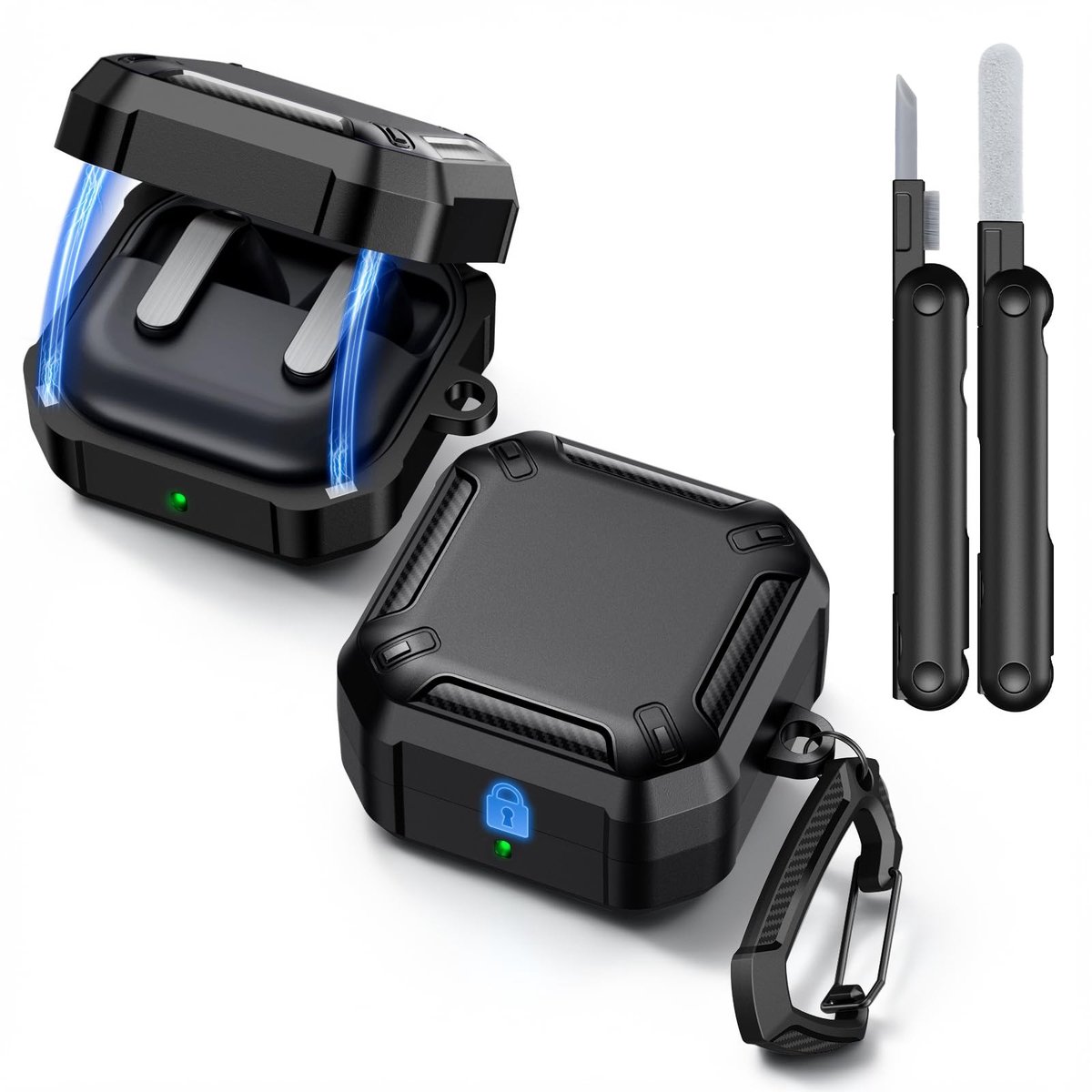 Solidchoice - Beschermhoes voor Samsung Galaxy Buds 4 Pro met Sleutelhanger