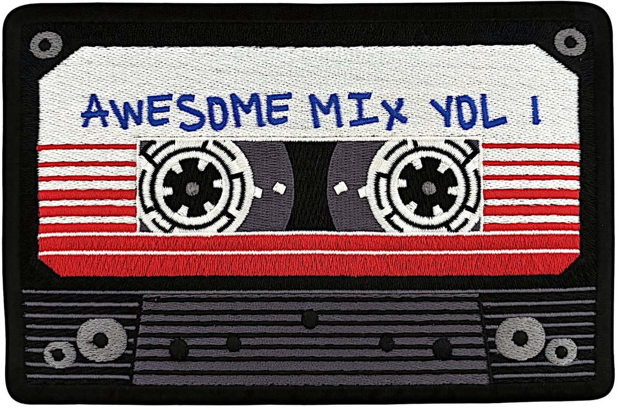 Solidchoice - Retro Vintage Cassette Geborduurde Strijkpatch voor Kleding