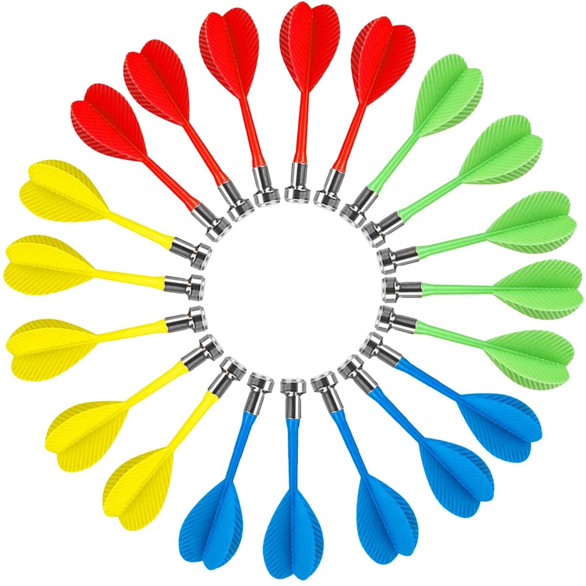 Solidchoice - Set van 20 Magnetische Dartpijlen voor Binnen