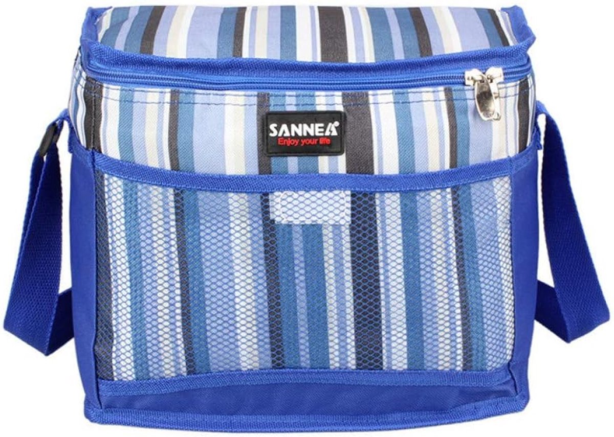 Strips Isolation Package Delivery Meal Lunch Box Outdoor Picnic Insulation Cold Toilet Bag 28 x 18 x 21 cm Backpack - ShopVlot