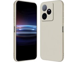 RankOne Case for Realme GT 7 / GT 7T (6.81 Inch) Soft TPU Silicone Case - Antique White - ShopVlot