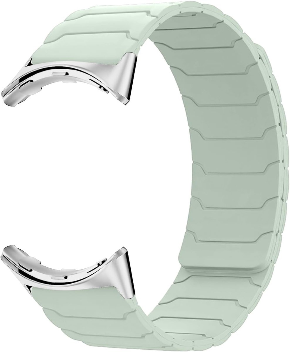 Siliconen armband compatibel met Google Pixel Watch 4/3 41 mm, magnetische instelbare horlogeband, reservearmband - ShopVlot