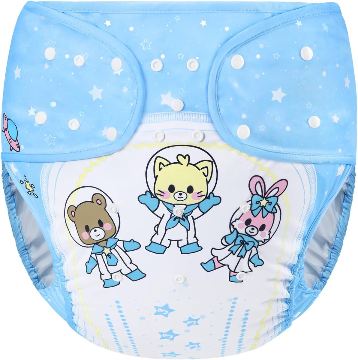 Wasbare Verstelbare Herbruikbare Waterdichte Doek Volwassen Luier Wrap Cover One Size - Astro Babies
