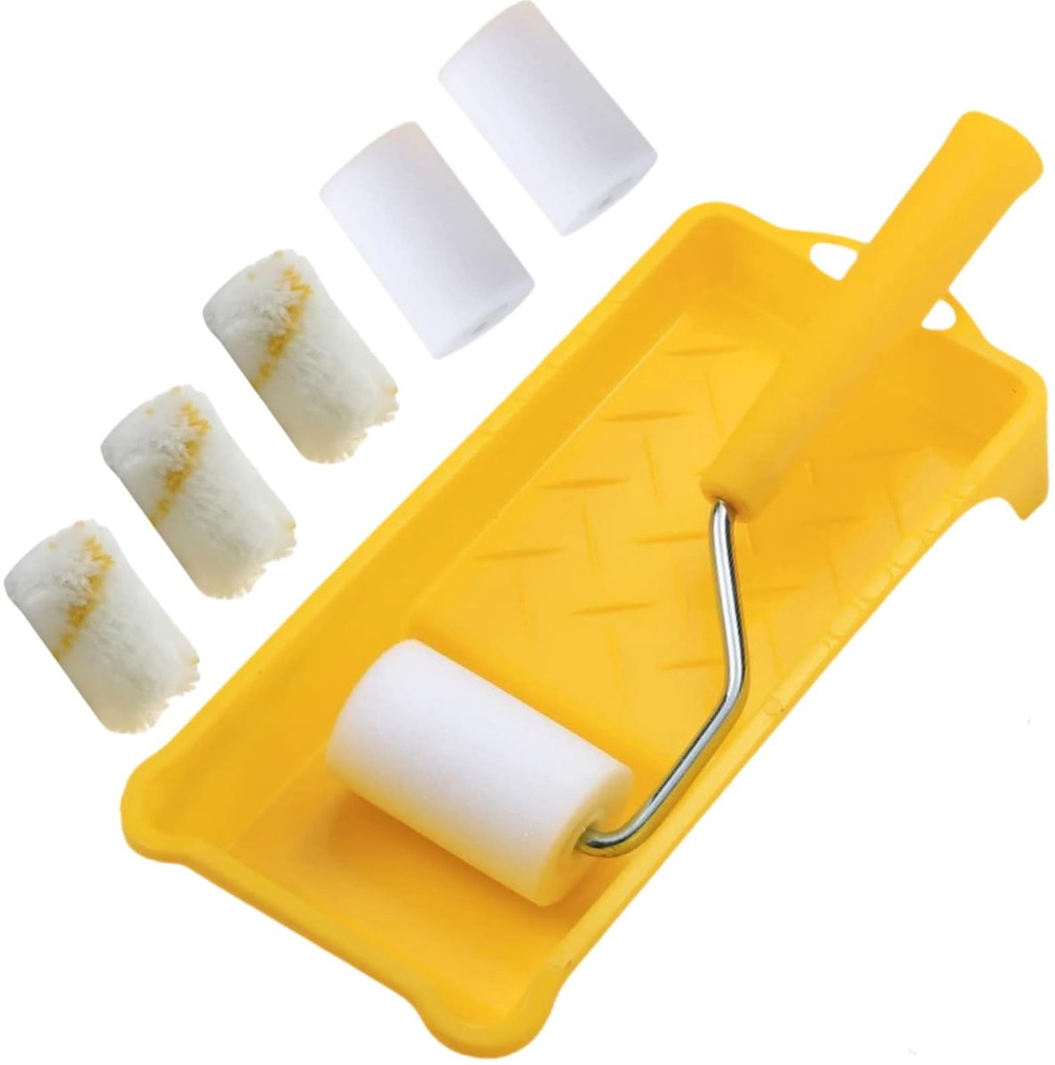 Solidchoice - Kleine Verfroller Set met Tray en Borstel