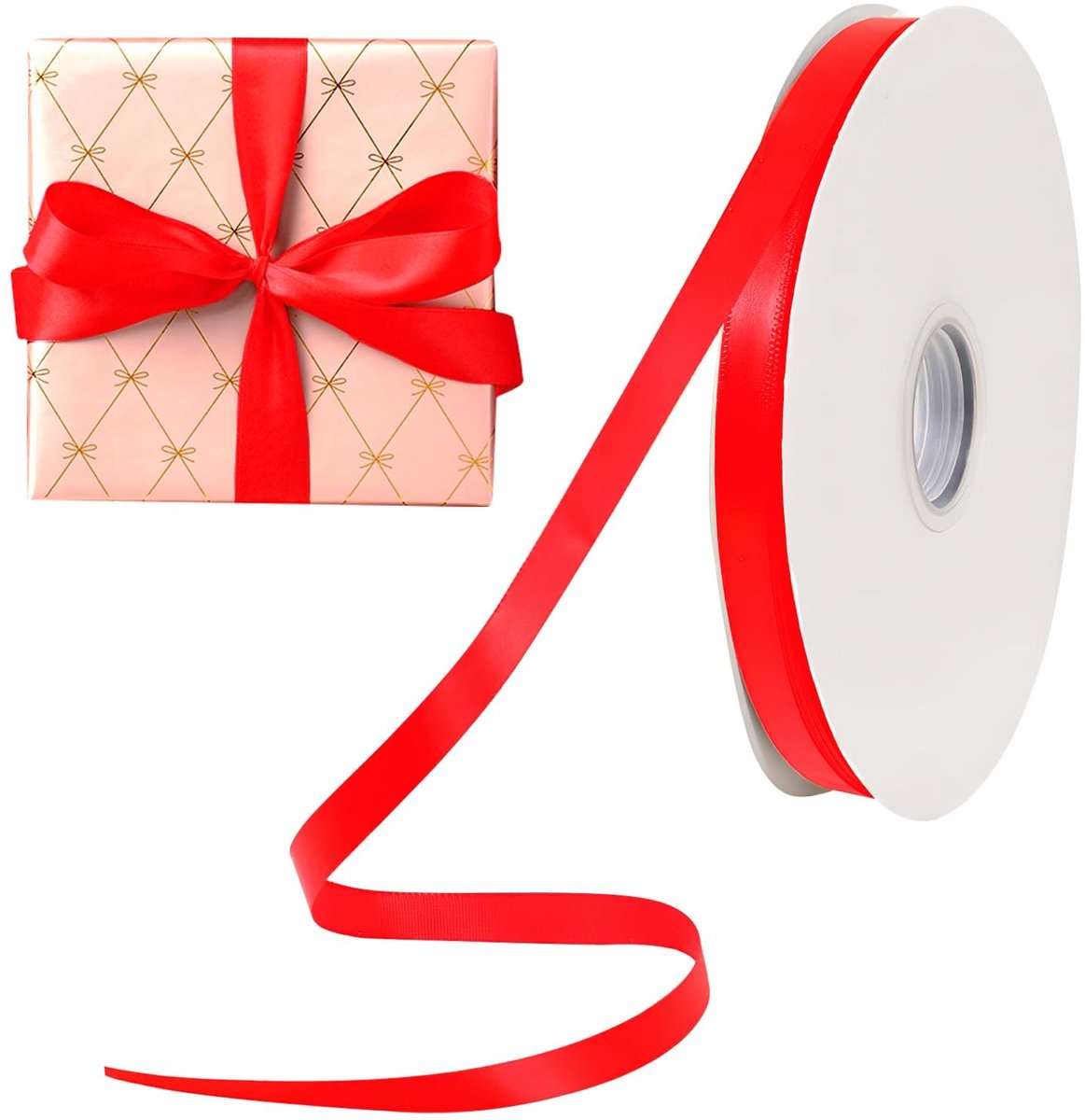 Solidchoice - Rood Fluweellint voor Cadeauverpakking en Decoratie