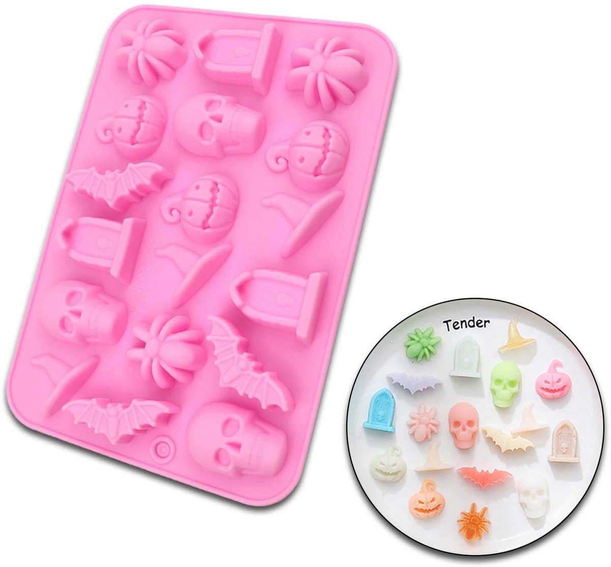 Solidchoice - Silicone Chocoladevorm met 6 Verschillende Patroon Holes