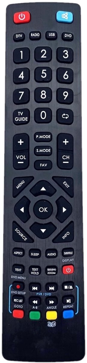 Solidchoice - Vervangende Afstandsbediening voor LCD/LED TV's zonder Programmering