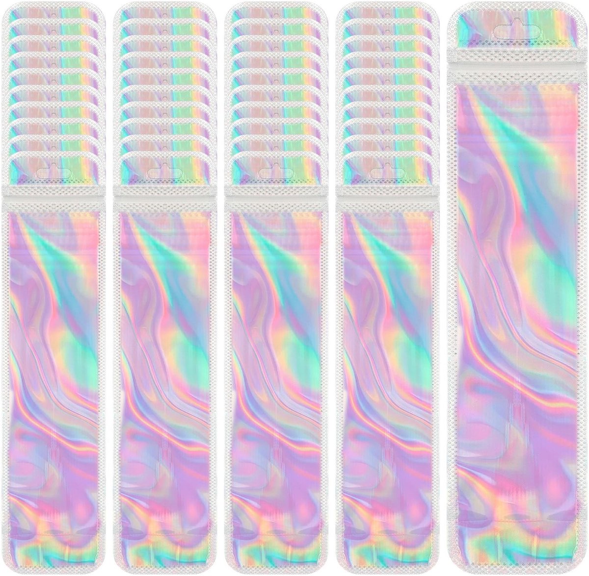 Solidchoice - Set van 50 Hersluitbare Opbergzakken 6 x 18,5 cm