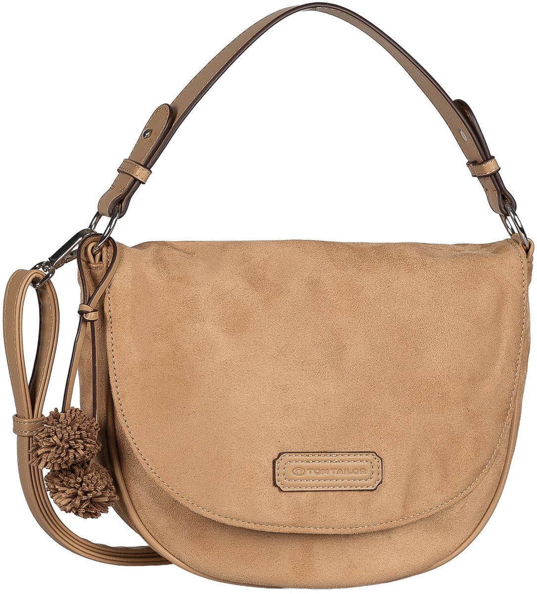 TOM TAILOR schoudertas Idra Saddle Bag Camel Lichtbruin