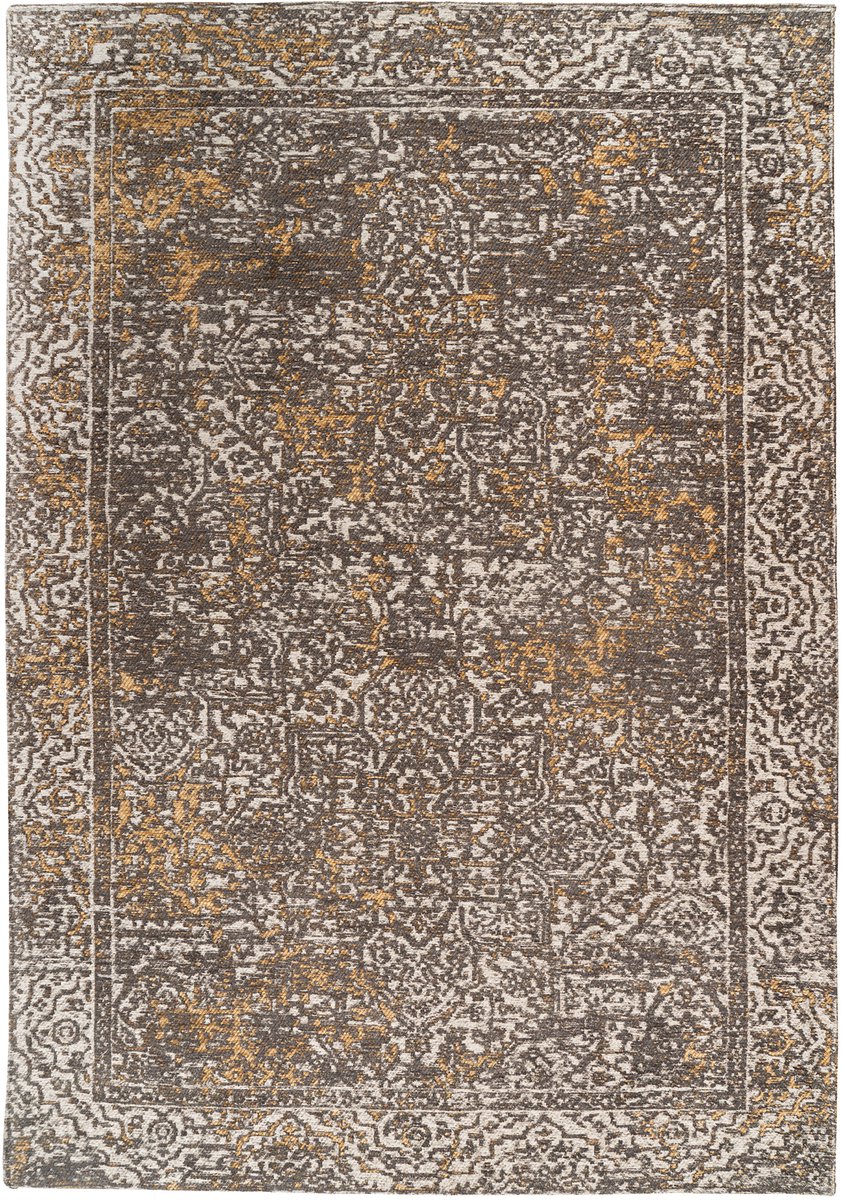 Padiro laagpolig vloerkleed 120 x 170 cm - beige - modern abstract design - geschikt voor vloerverwarming - van polyester