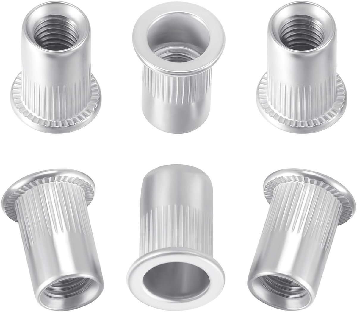 Solidchoice - 50 Stuks M6 RVS Rivets met Platte Kop