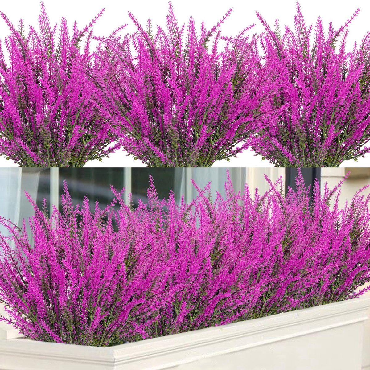 Casalora 12pcs Provence Lavendel Plastic Kunstbloemen Valse Planten Bruiloft Huis Buiten Tuin Decoratie Tafeldecoratie