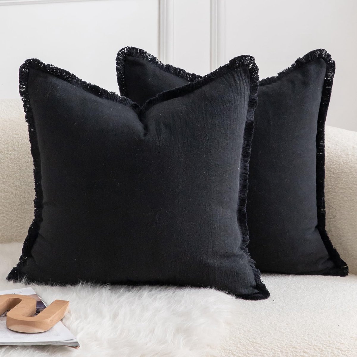 Kussensloop 50x50cm - katoenen kwast - Boho-stijl - decoratieve kussenhoes voor bank - SnelShoppen