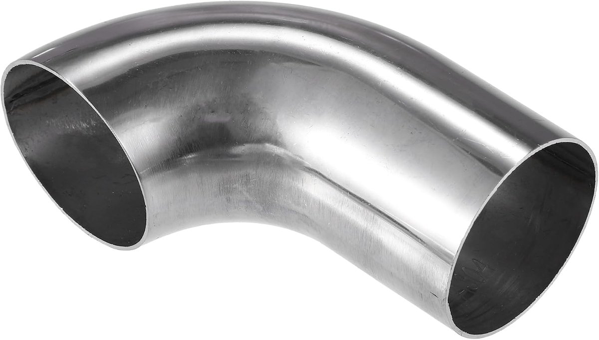 Car Bend Elbow Pipe Tube, 2.01" OD 4.72" 3.15" 90° DIY Uitlaatpijp