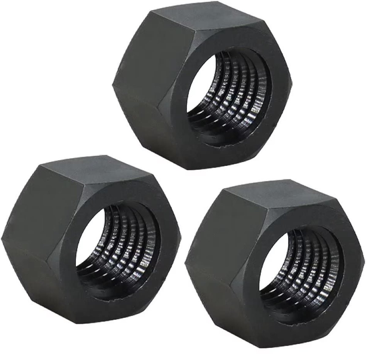 Zeskantmoeren Hex Nut Kunststof Moederen Zwart M4 (80 stuks)